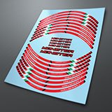 Car & Motorbike Stickers: Kit rim stripes sticker Ducati Monster 3