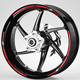 Car & Motorbike Stickers: Kit rim stripes sticker Ducati Monster 4