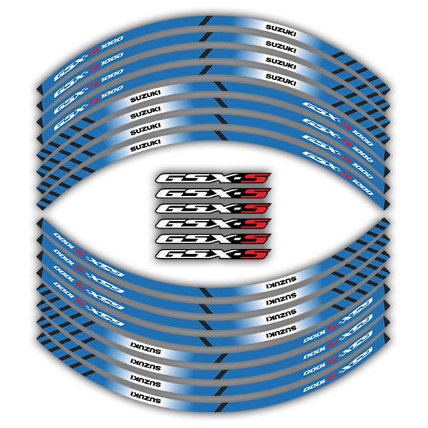 Car & Motorbike Stickers: Rim Stripes Suzuki GSX-S