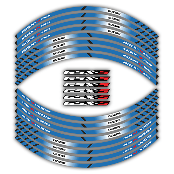 Car & Motorbike Stickers: Rim Stripes Suzuki GSX-S