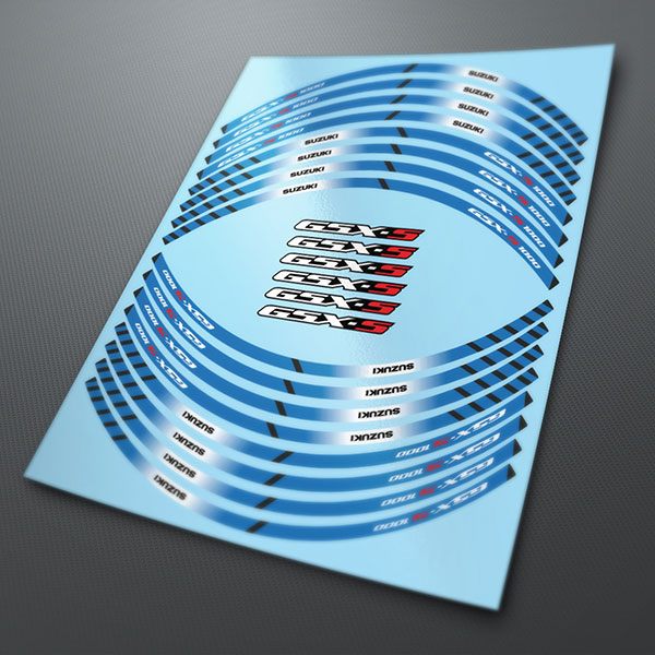 Car & Motorbike Stickers: Rim Stripes Suzuki GSX-S