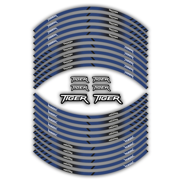 Car & Motorbike Stickers: Rim stripes sticker Triumph Tiger