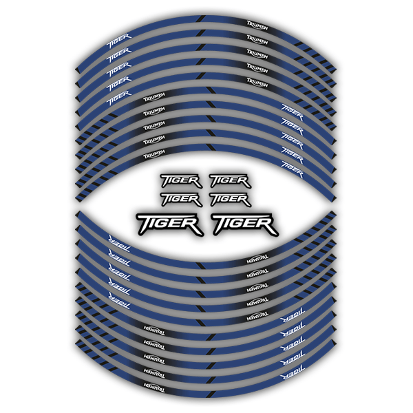 Car & Motorbike Stickers: Rim stripes sticker Triumph Tiger