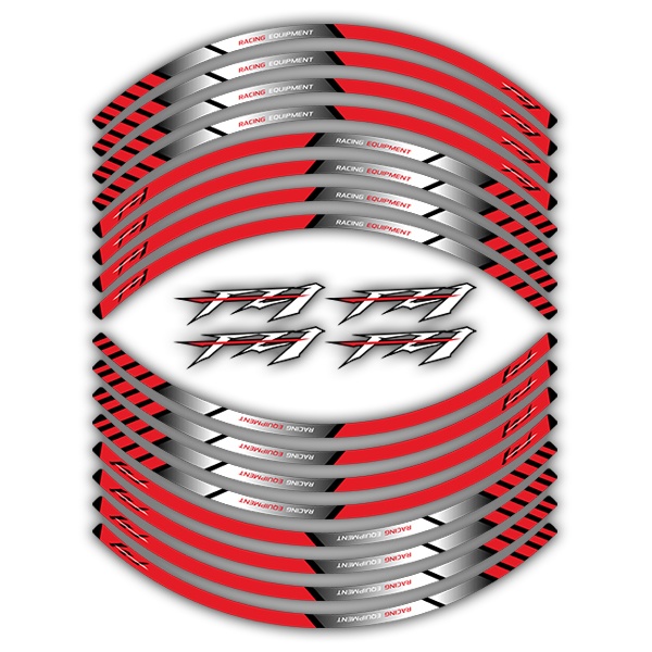 Car & Motorbike Stickers: Rim stripes sticker Yamaha FZ1