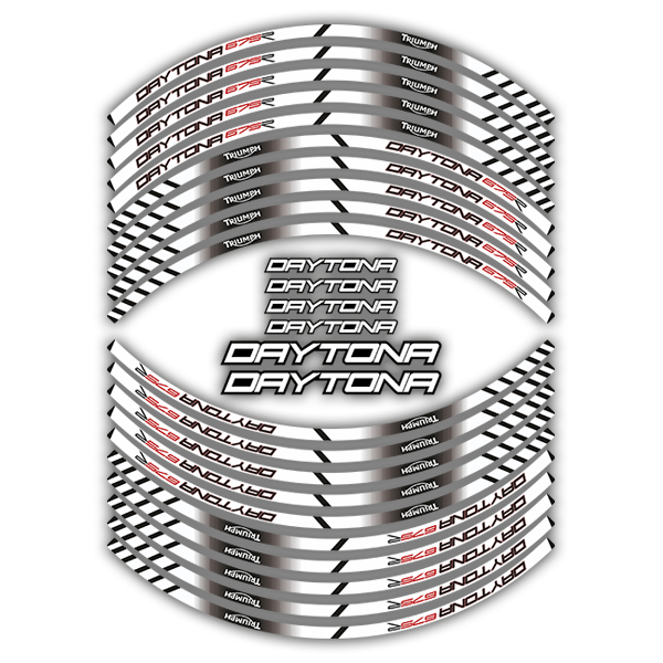 Car & Motorbike Stickers: Rim stripes sticker Triumph Daytona 675