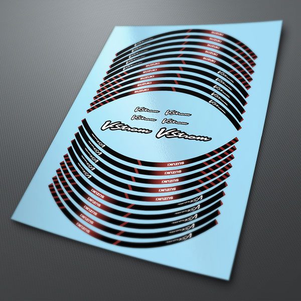 Car & Motorbike Stickers: Rim stripes Suzuki V-Strom