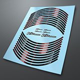 Car & Motorbike Stickers: Rim stripes Suzuki V-Strom 3