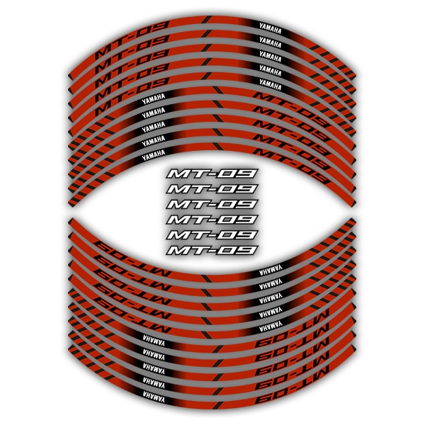 Car & Motorbike Stickers: Rim stripes sticker Yamaha MT 09