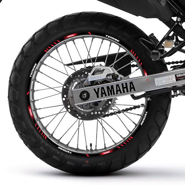 Car & Motorbike Stickers: Rim stripes sticker Yamaha Tenere 250