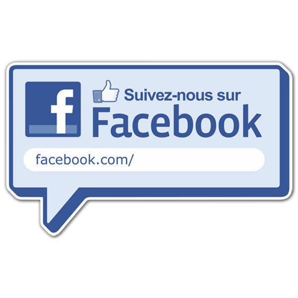 Wall Stickers: Suivez-nous sur Facebook