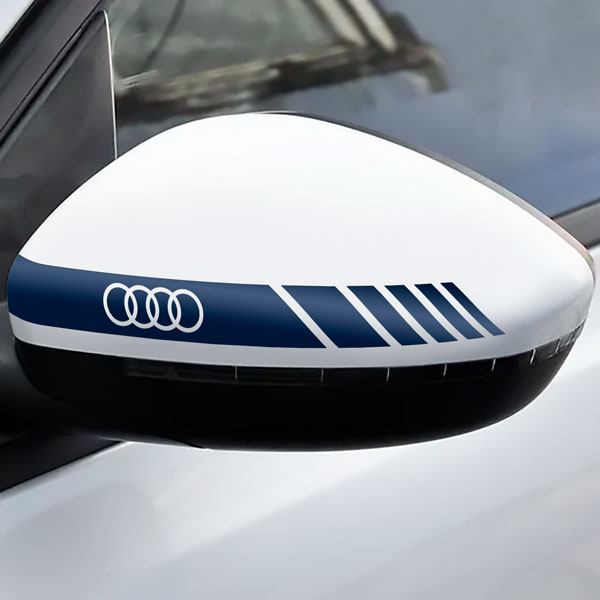 Car & Motorbike Stickers: Mirror Stickers Audi Logo