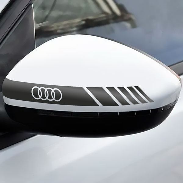 Car & Motorbike Stickers: Mirror Stickers Audi Logo