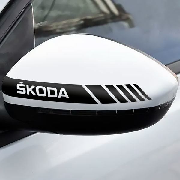 Car & Motorbike Stickers: Mirror Stickers Skoda 0