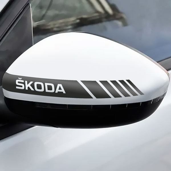 Car & Motorbike Stickers: Mirror Stickers Skoda