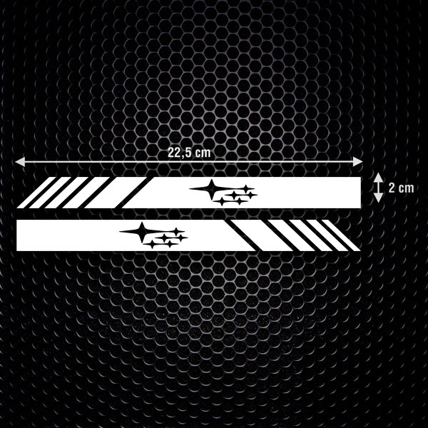 Subaru Mirror Stripes 2/2
