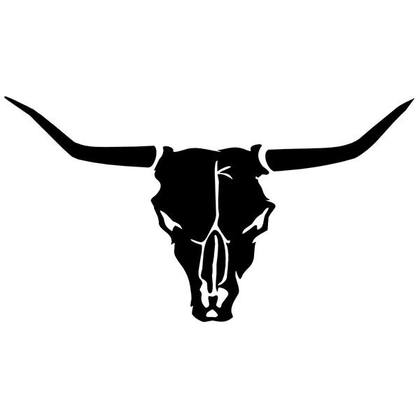 Car & Motorbike Stickers: Bull Skull Wall Sticker