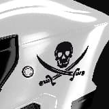 Car & Motorbike Stickers: Pirate skull 5