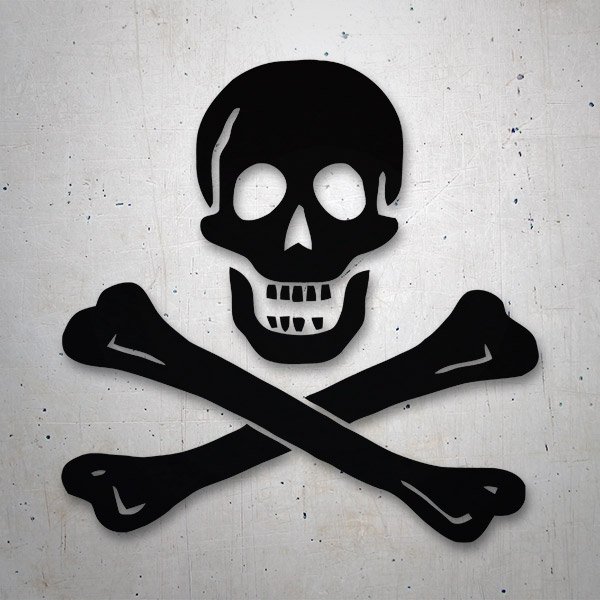 Car & Motorbike Stickers: Pirate Skull with Crossed Bones