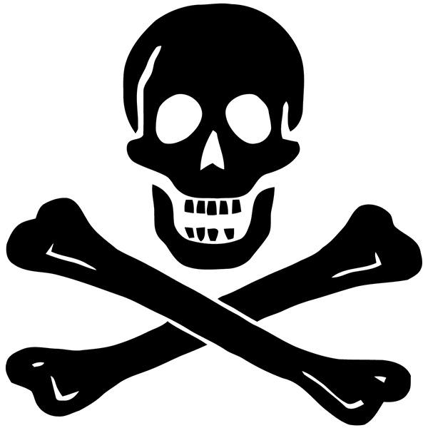 Car & Motorbike Stickers: Pirate Skull with Crossed Bones