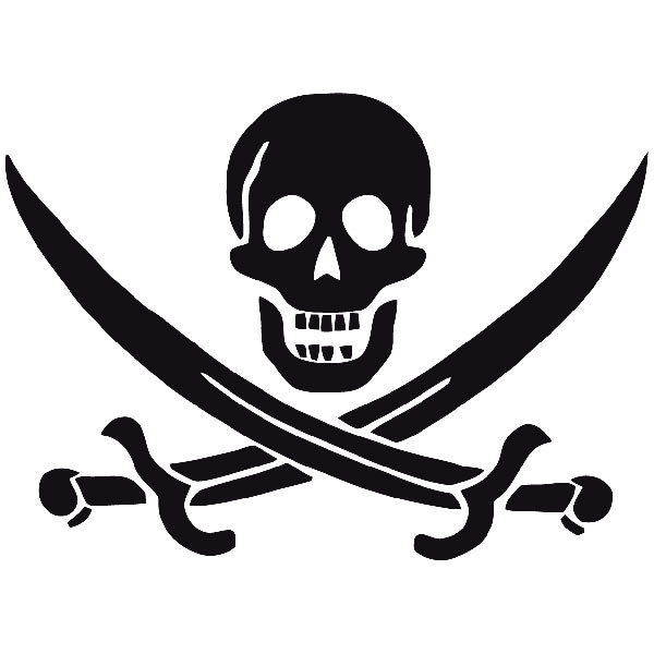 Car & Motorbike Stickers: Pirate John Rackham