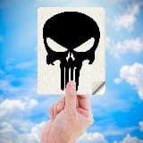 Car & Motorbike Stickers: The Punisher Dise&ntilde;o Vinilo Decorativo 4
