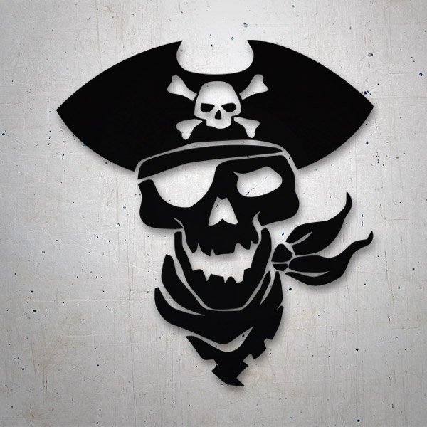 Car & Motorbike Stickers: Pirate skull Dise&ntilde;o Vinilo Decorativo
