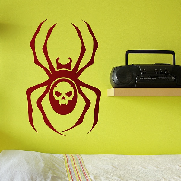 Wall Stickers: Skull Spider