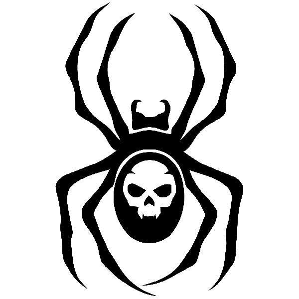 Wall Stickers: Skull Spider