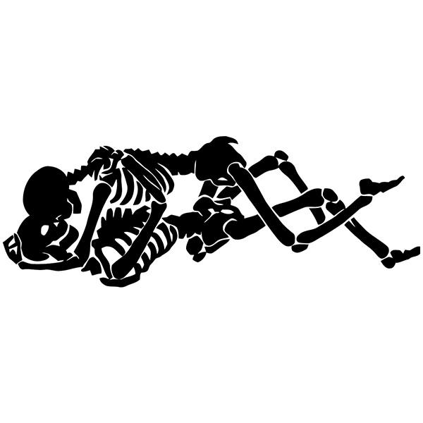 Car & Motorbike Stickers: Hugged skulls