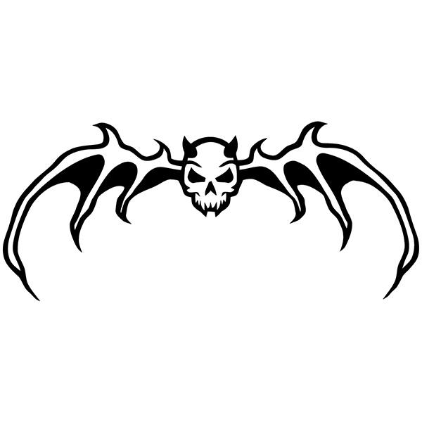 Car & Motorbike Stickers: Skull Bat