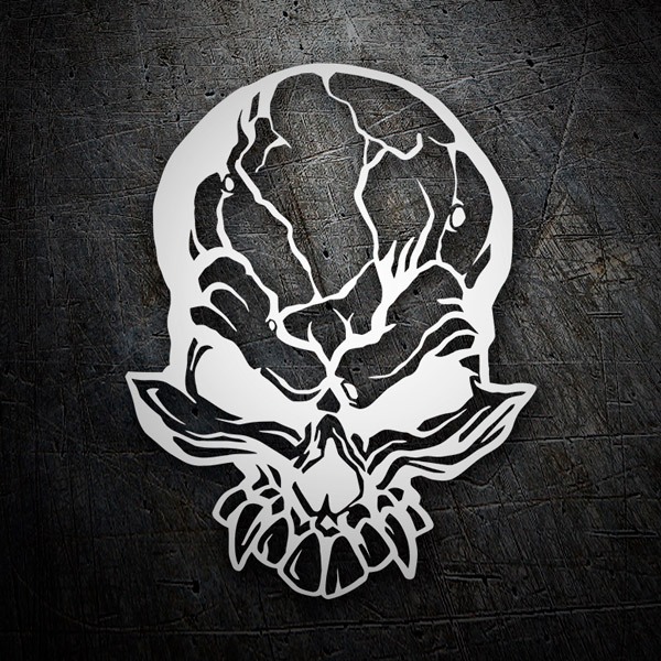 Car & Motorbike Stickers: Demon skull Dise&ntilde;o Vinilo Decorativo