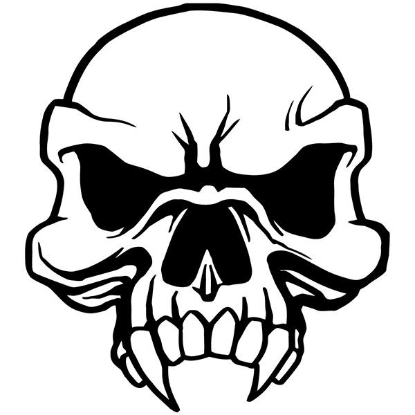Car & Motorbike Stickers: Scary skull