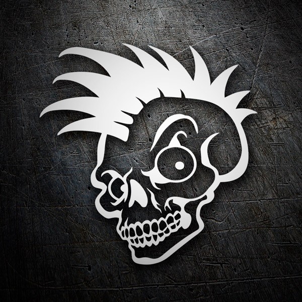 Car & Motorbike Stickers: Skull crest Dise&ntilde;o Vinilo Decorativo