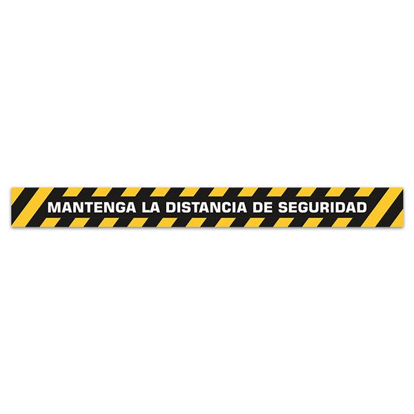 Car & Motorbike Stickers: Floor Sticker Keep a Safe Distance 1- Spanish 