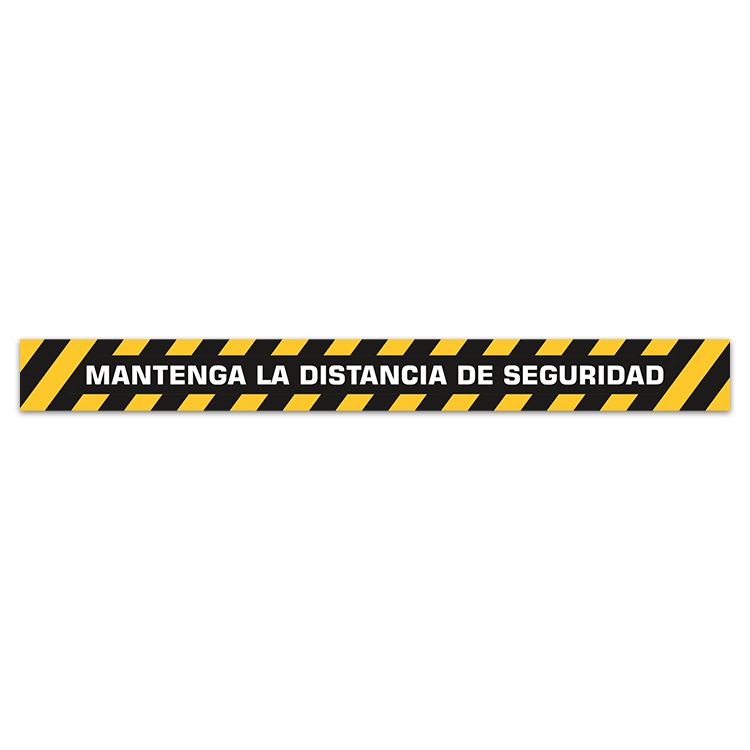 Car & Motorbike Stickers: Floor Sticker Keep a Safe Distance 1- Spanish 