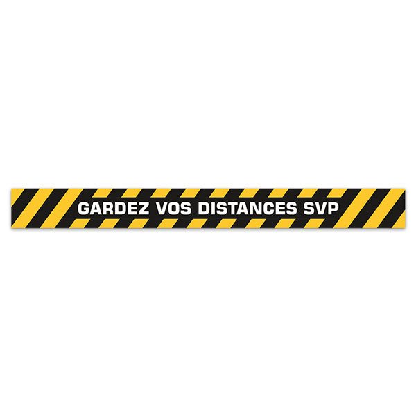 Car & Motorbike Stickers: Keep a Safe Distance 1 in French