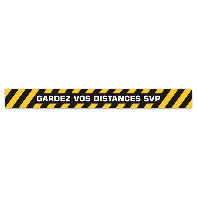 Car & Motorbike Stickers: Keep a Safe Distance 1 in French