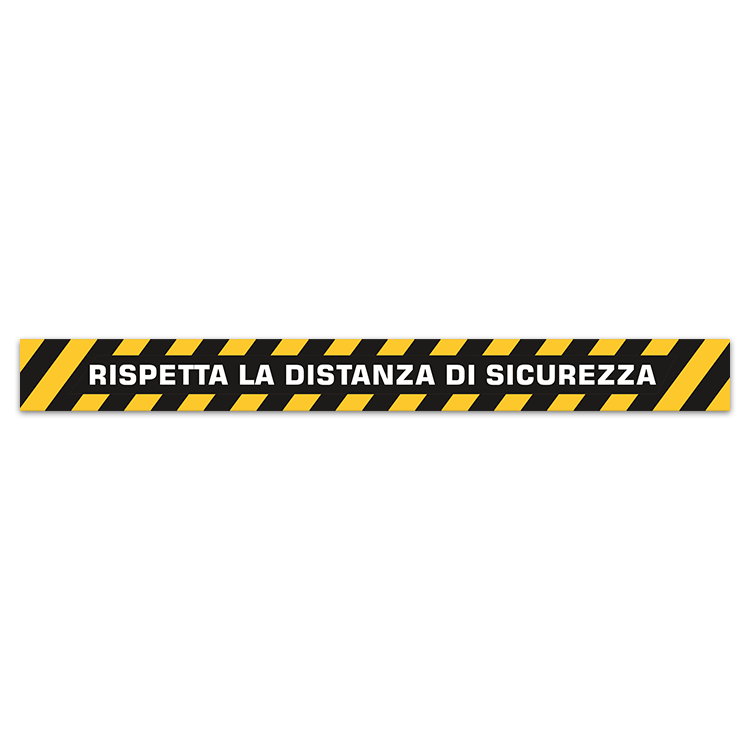 Car & Motorbike Stickers: Floor Sticker Keep a Safe Distance 1 - Italian