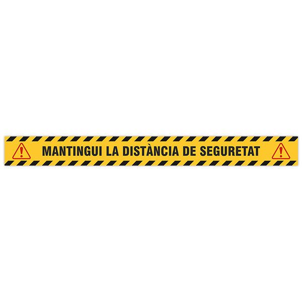 Car & Motorbike Stickers: Keep the Distance Strip 2 - Catalonian