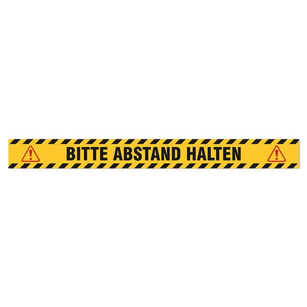Car & Motorbike Stickers: Floor Sitcker Keep a Safe Distance 2 German Abstan