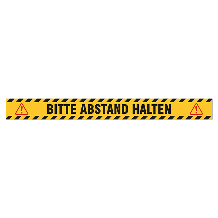 Car & Motorbike Stickers: Floor Sitcker Keep a Safe Distance 2 German Abstan 0