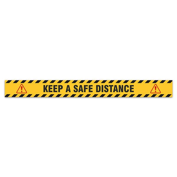 Car & Motorbike Stickers: Floor Sitcker Keep a Safe Distance 2