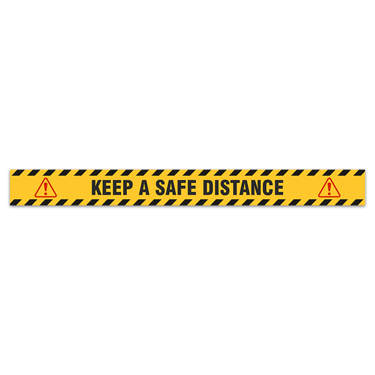 Car & Motorbike Stickers: Floor Sitcker Keep a Safe Distance 2