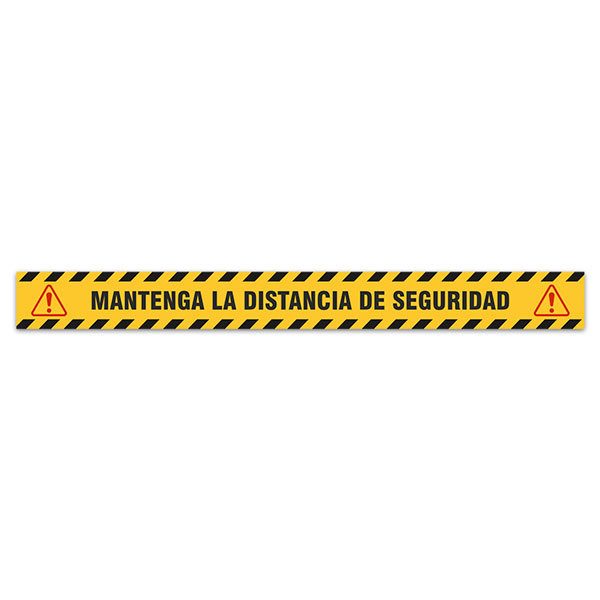 Car & Motorbike Stickers: Floor Sitcker Keep a Safe Distance 2 - Spanish 