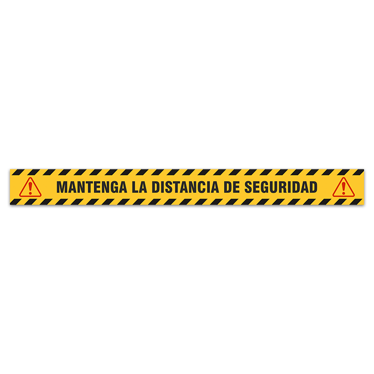 Car & Motorbike Stickers: Floor Sitcker Keep a Safe Distance 2 - Spanish  0