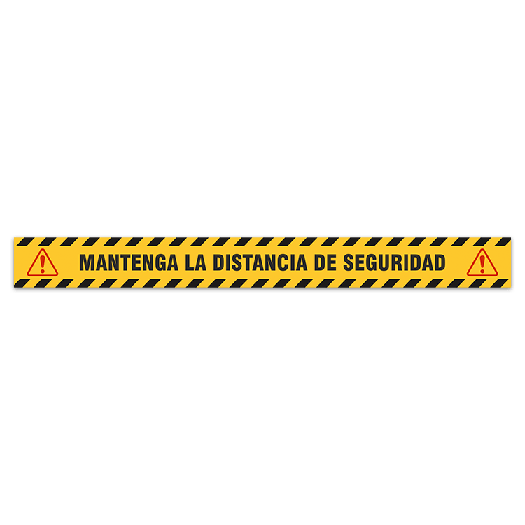 Car & Motorbike Stickers: Floor Sitcker Keep a Safe Distance 2 - Spanish 