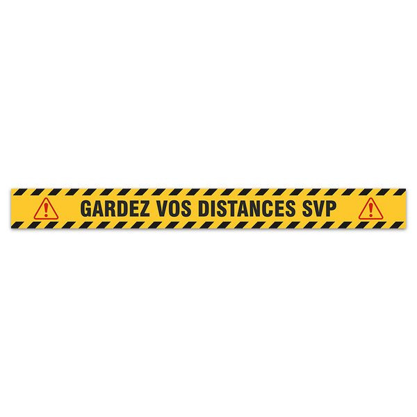 Car & Motorbike Stickers: Keep a Safe Distance 2 - French