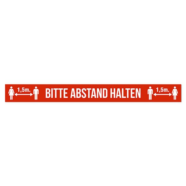 Car & Motorbike Stickers: Floor Sticker Keep a Safe Distance 3 - German