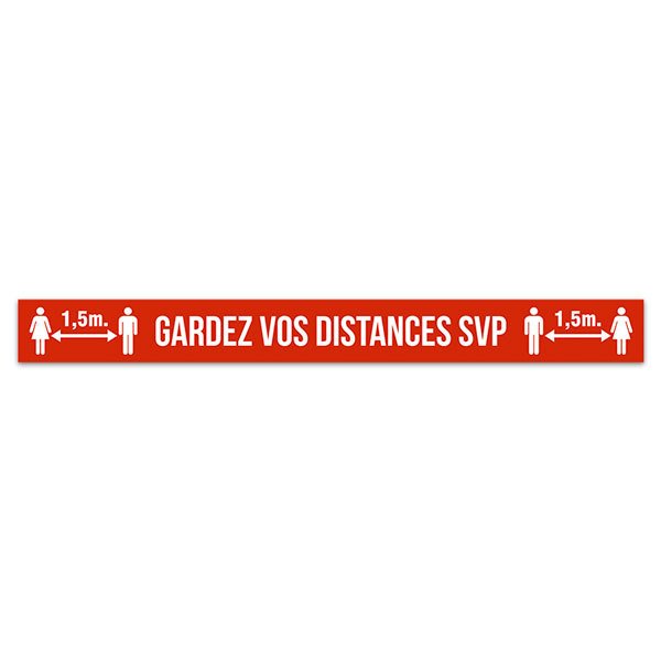 Car & Motorbike Stickers: Keep a Safe Distance 3 - French