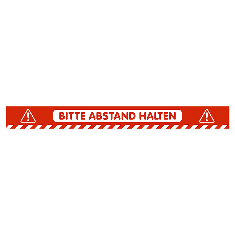 Car & Motorbike Stickers: Floor Sticker Keep a Safe Distance 4 - German